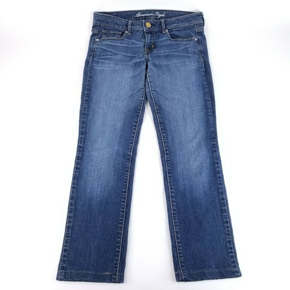 American Eagle Outfitters Denim - American Eagle Skinny Stretch Womens Size 10 Cropped (30x26) Medium Wash Jeans